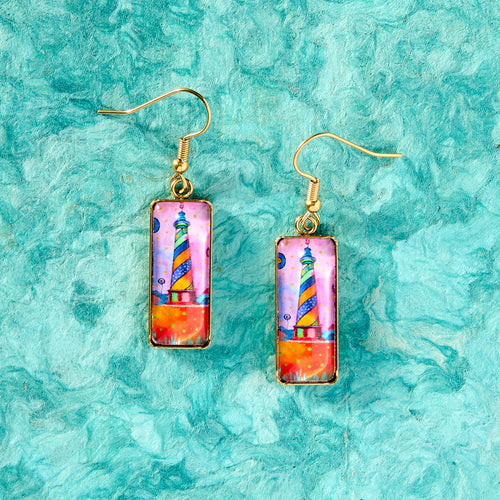 Lighthouse Art Earrings