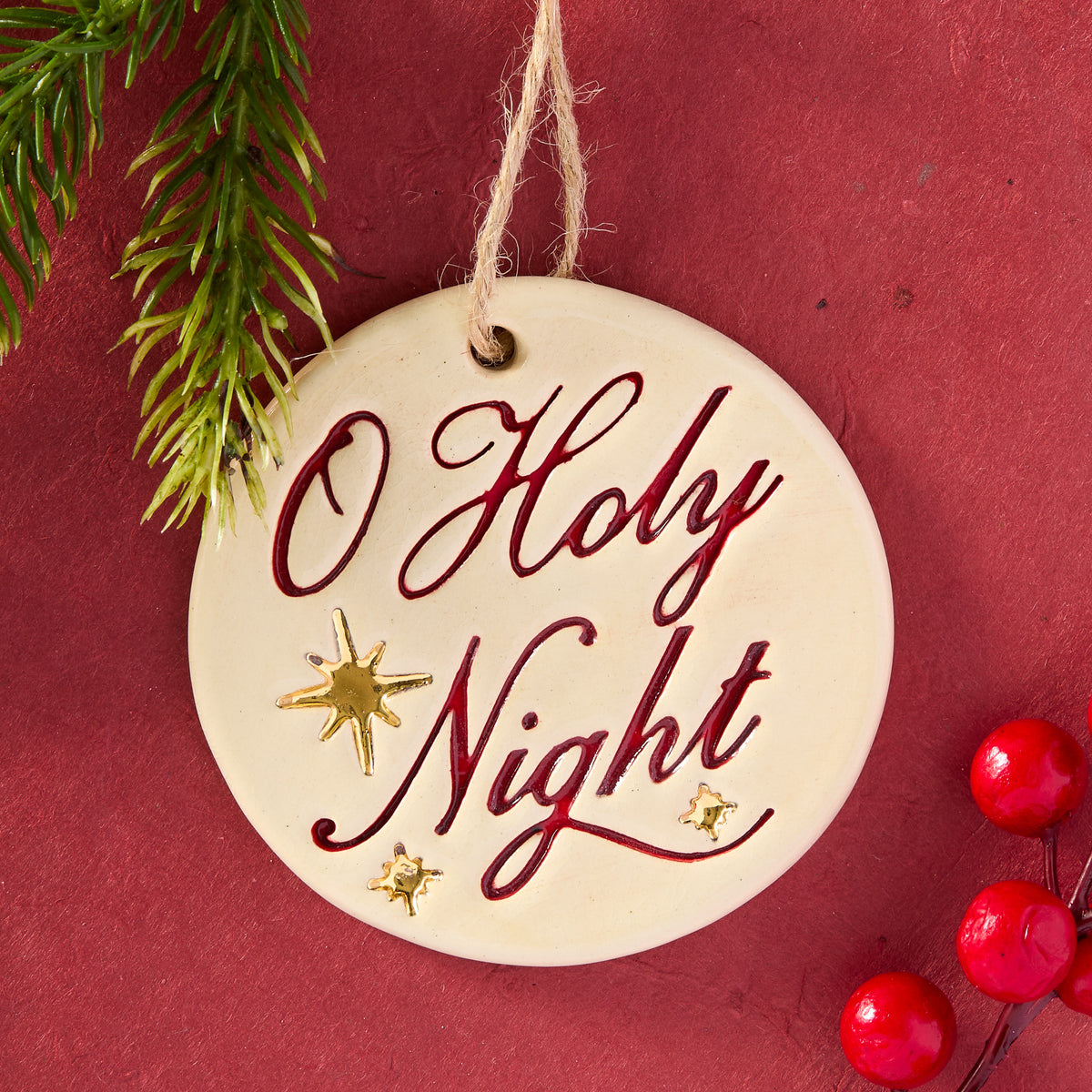 O Holy Night Ceramic Ornament