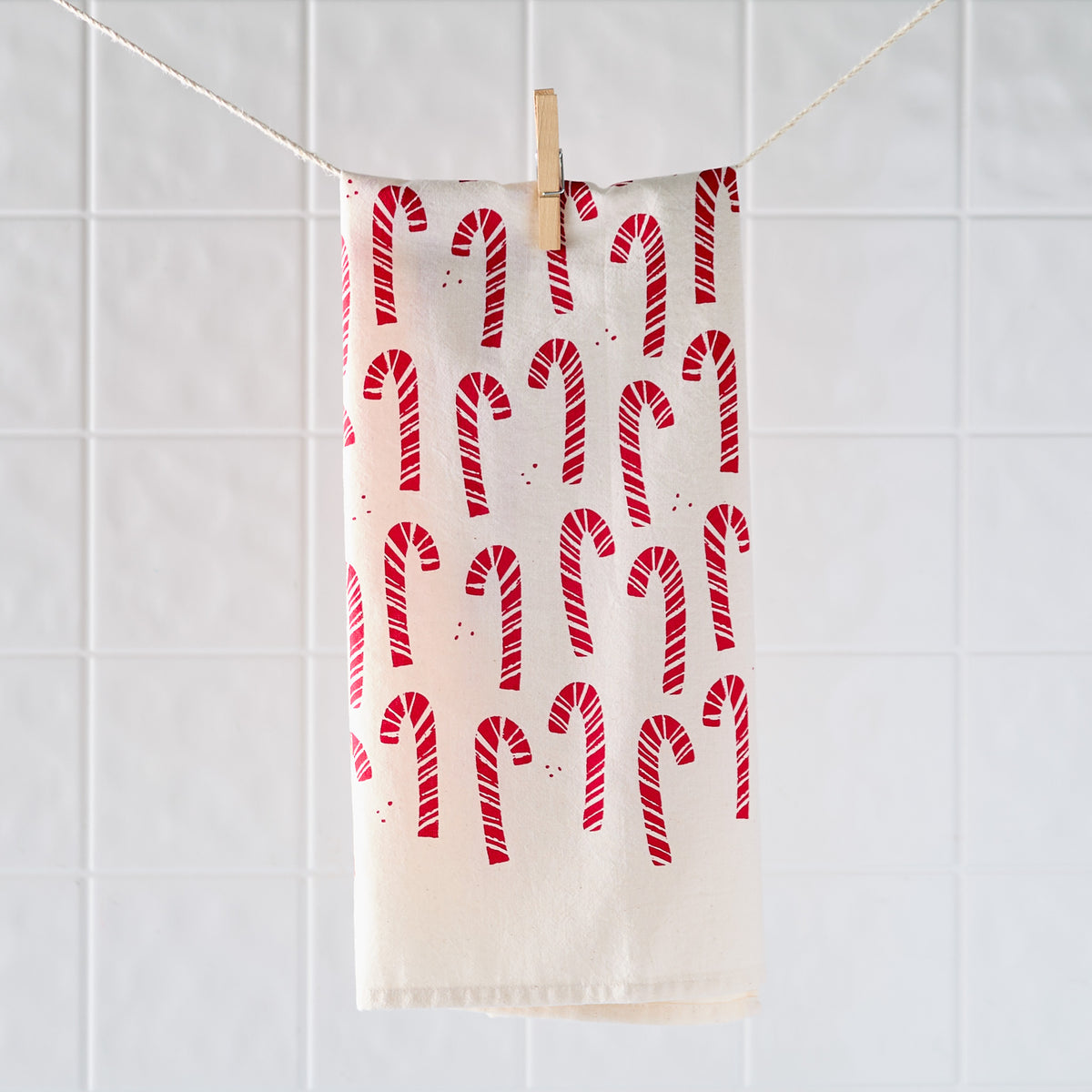 Candy Cane Kitchen Towel