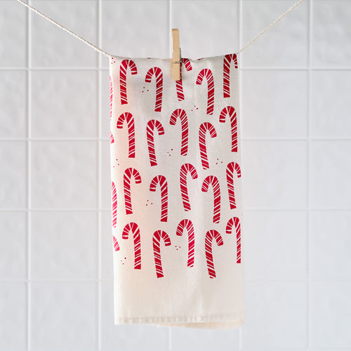 Candy Cane Kitchen Towel