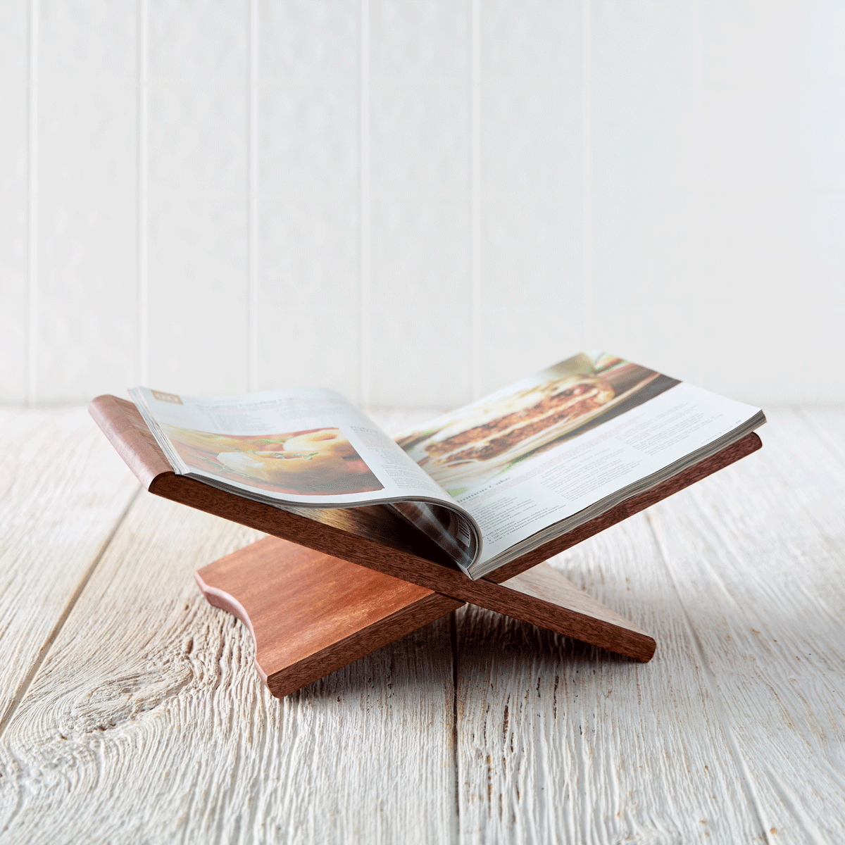 Sapele Cookbook Stand