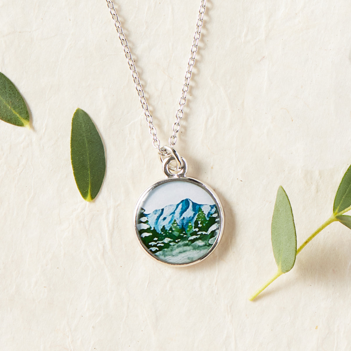 Winter Mountain View Necklace