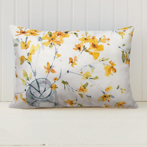 Happy Yellow Flower Pillow