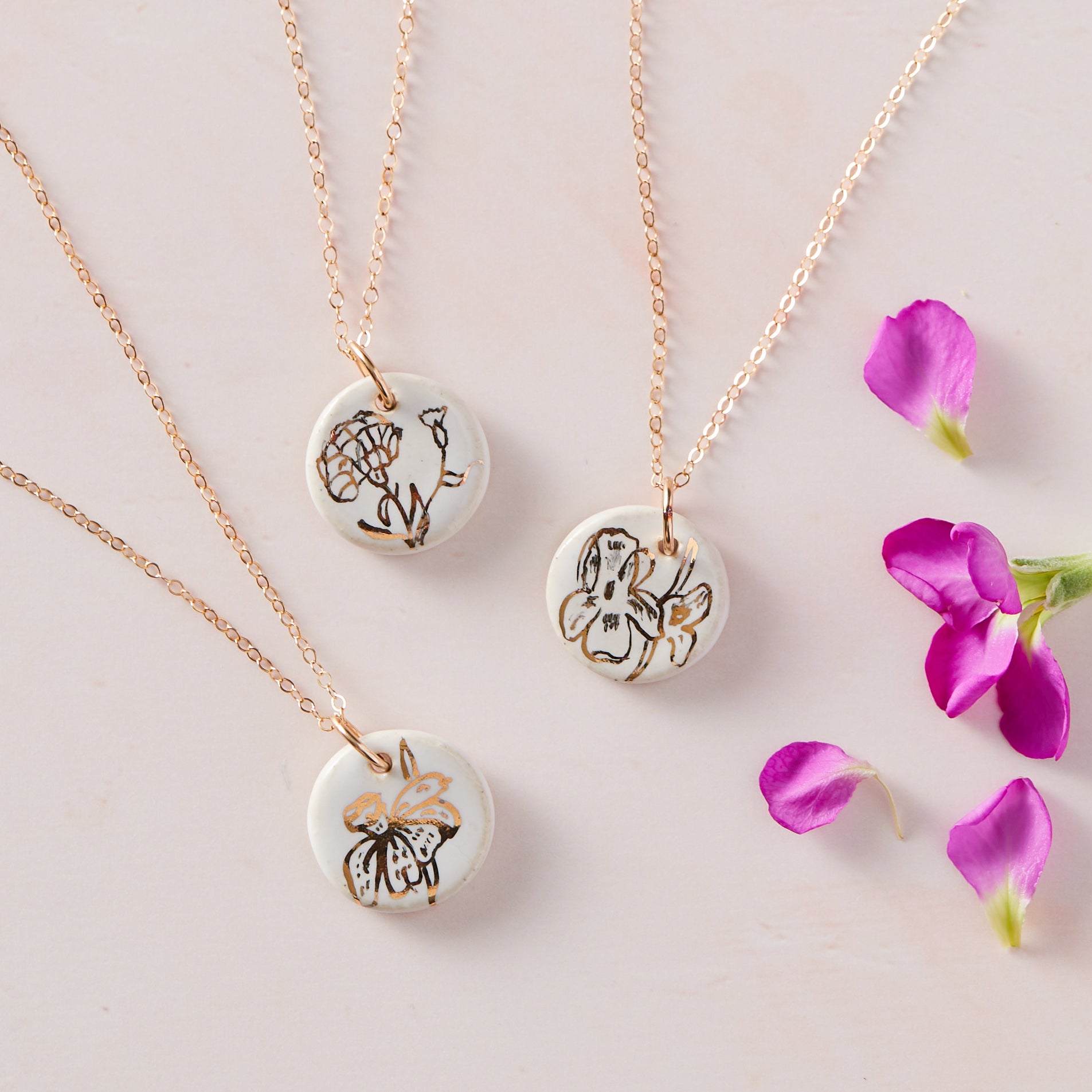 April Birth Flower Stainless Steel Necklace Card – More Than Just a Gift |  Narborough Hall
