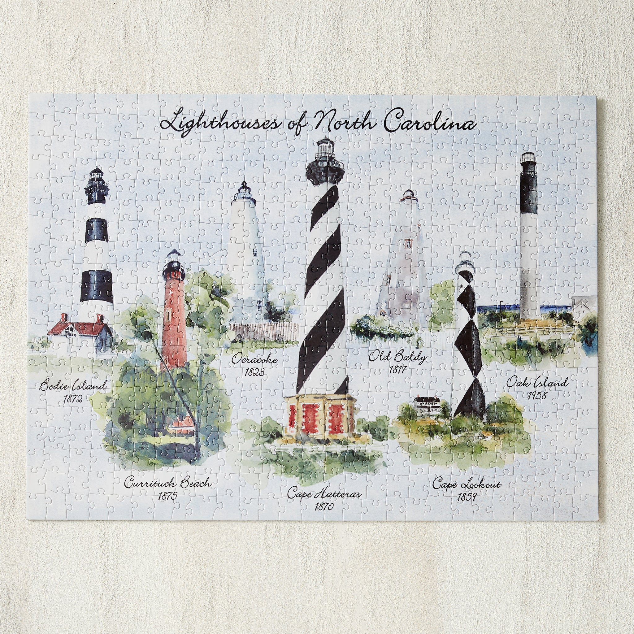Lighthouses of NC Jigsaw Puzzle