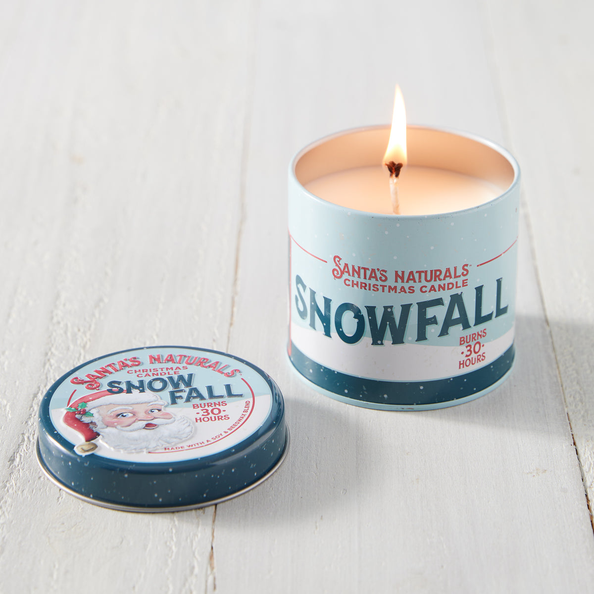 Snowfall Christmas Candle