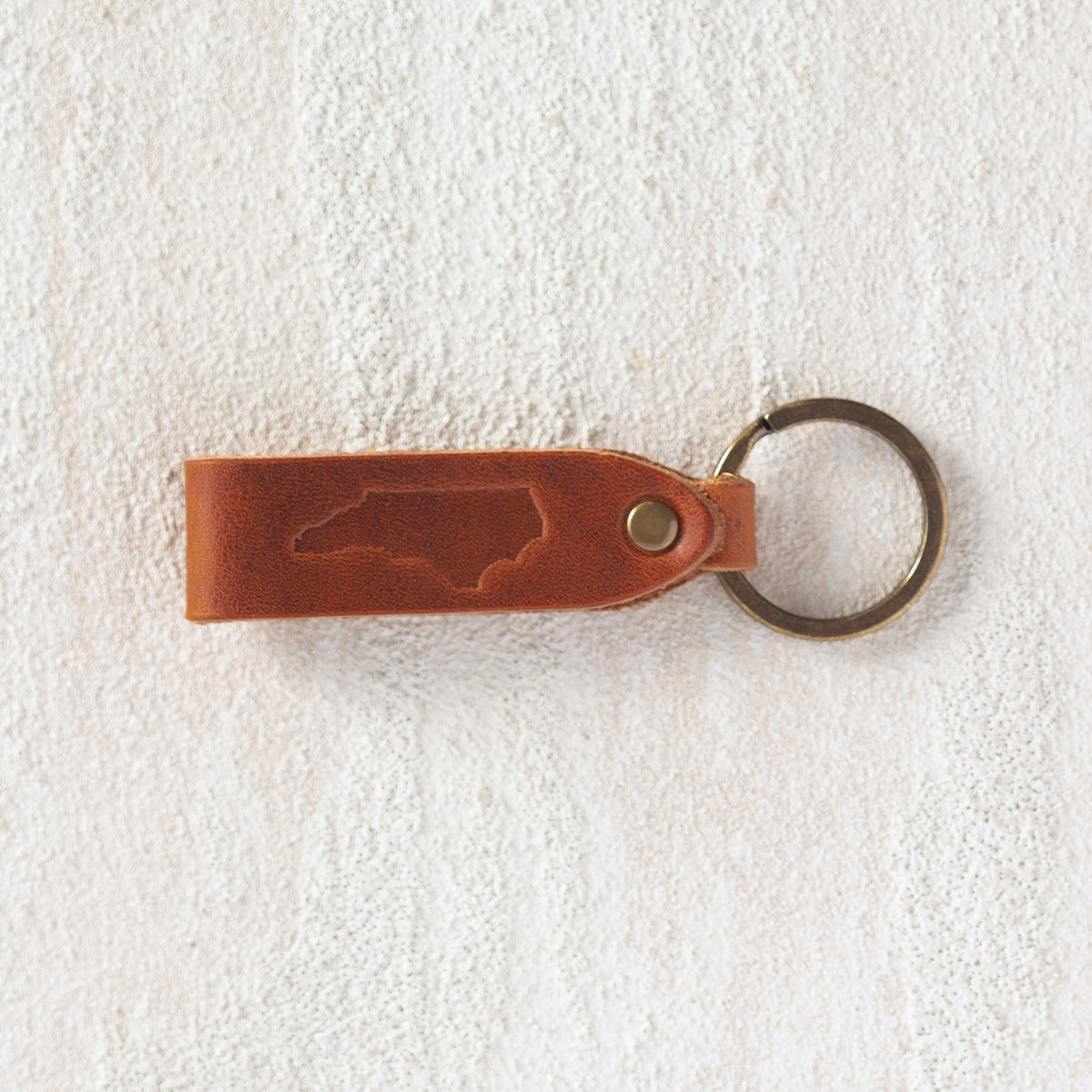 Leather North Carolina Keychain | North Carolina Apparel – Our State Store