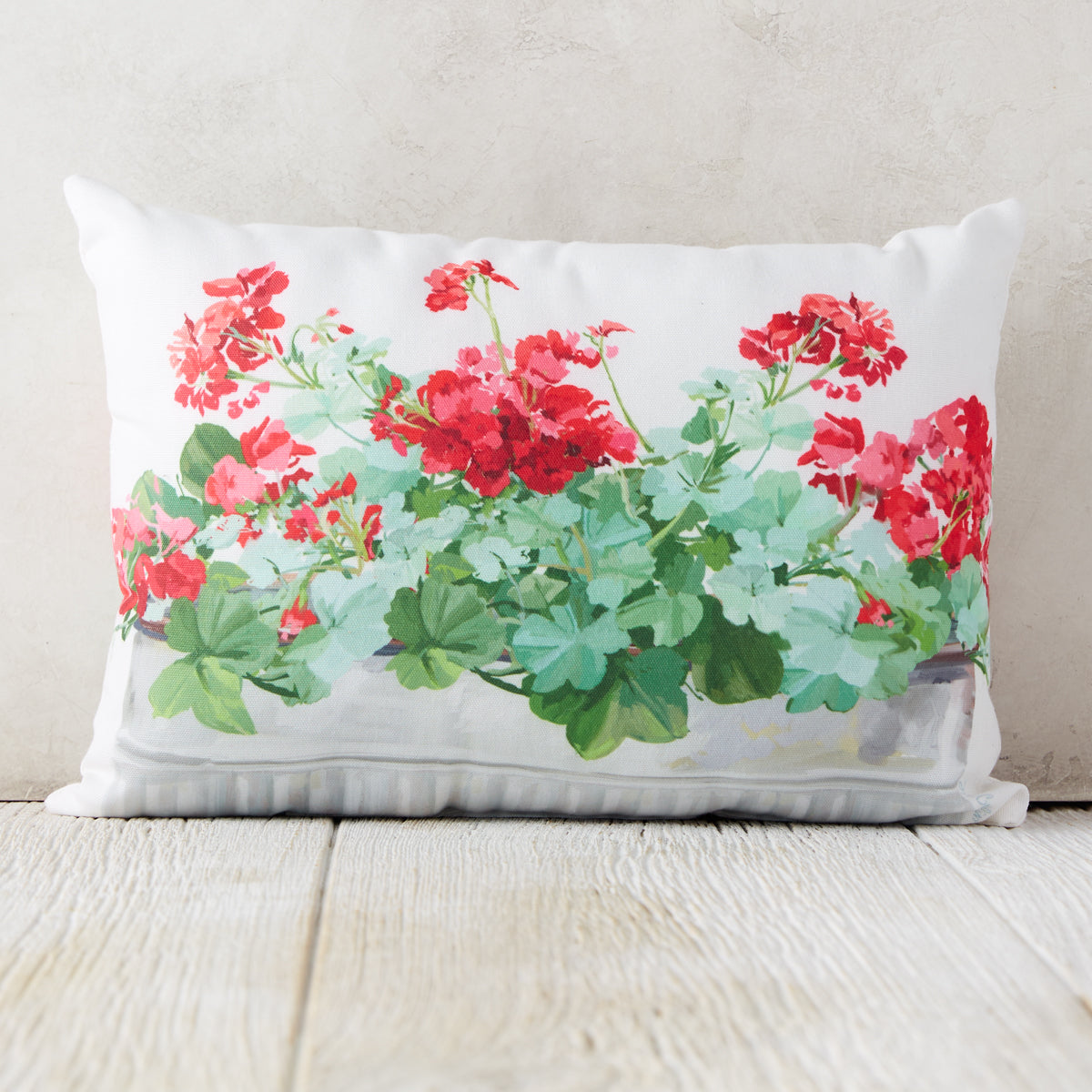 Geraniums Indoor/Outdoor Pillow