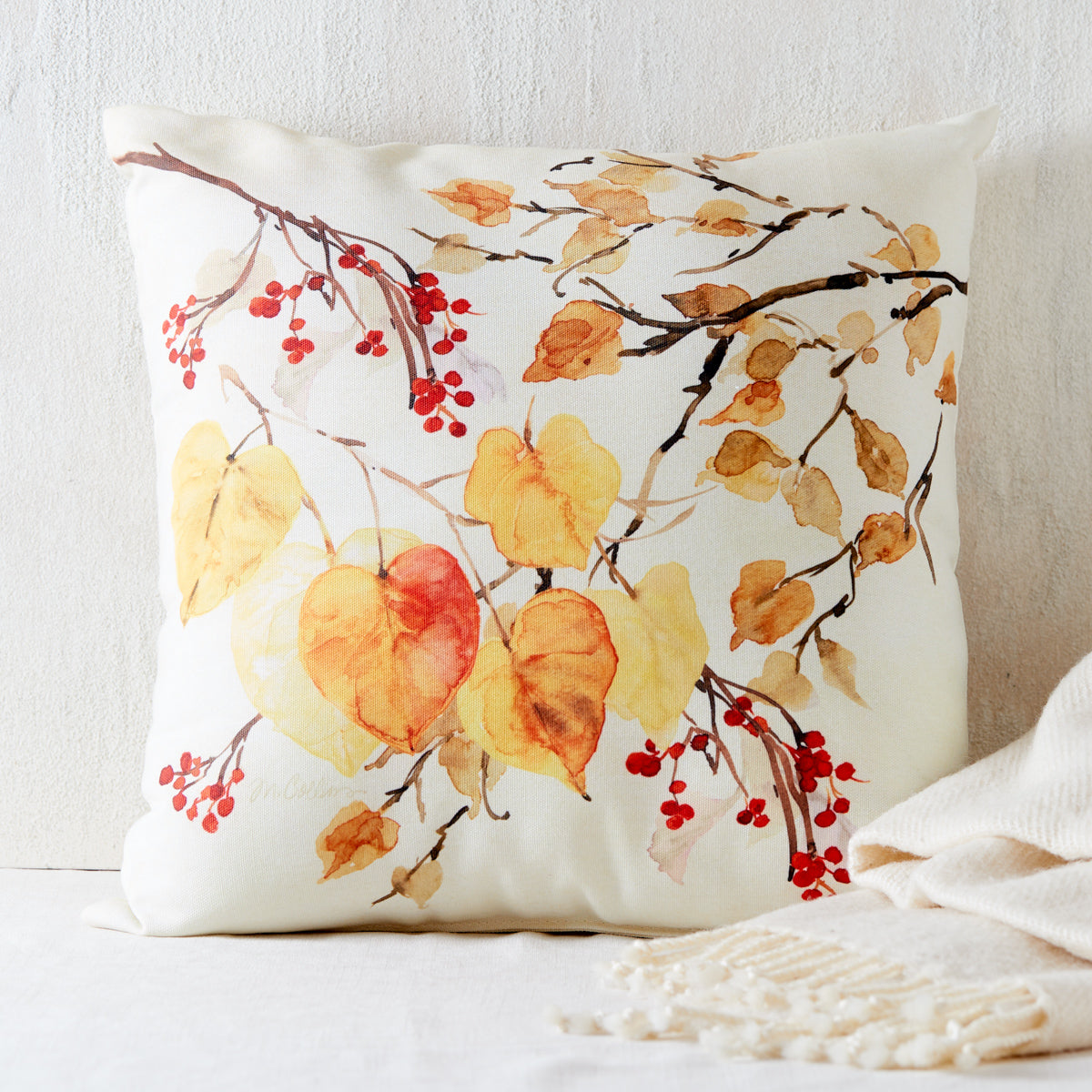 Fall Leaves Indoor/Outdoor Pillow  North Carolina Home Decor – Our State  Store