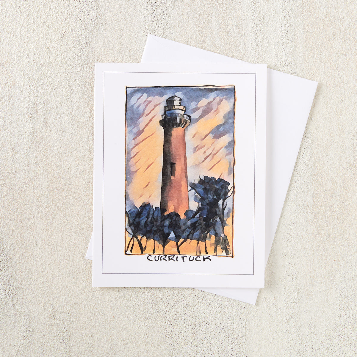 Painted Lighthouse Greeting Card Set