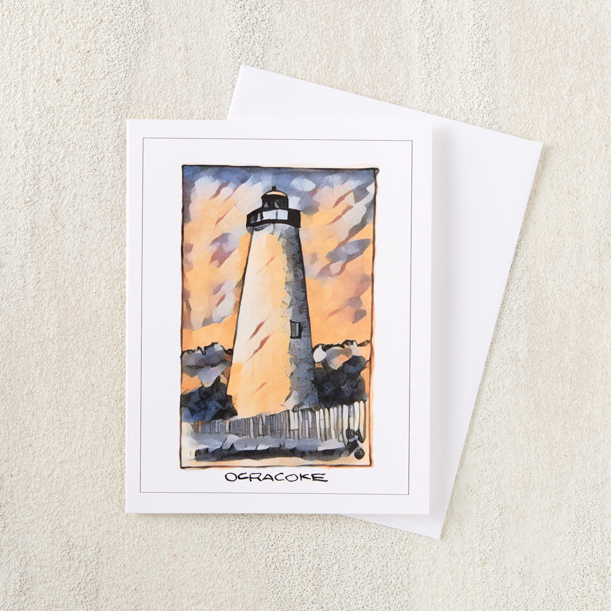 Painted Lighthouse Greeting Card Set