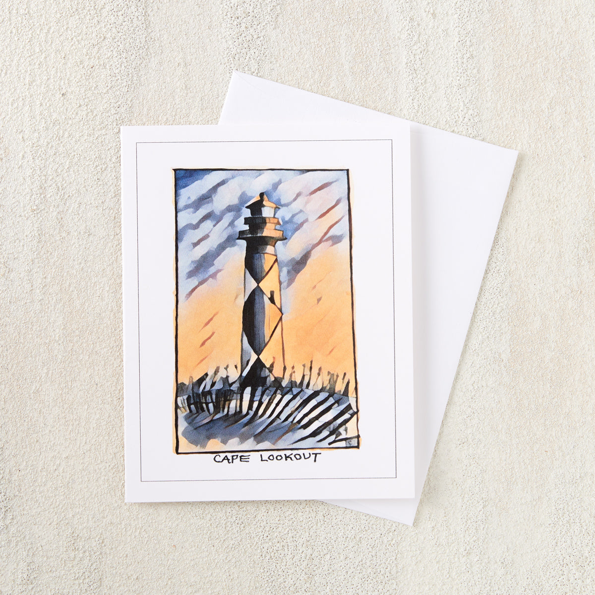 Painted Lighthouse Greeting Card Set